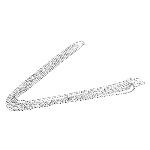 Anneome 3 Perlenkette Mit Verbindungsstück Schlüssel Rostfrei Ketten Für Die Schmuckherstellung Kugelkette, Masse Perlenkugelkette Ketten Für Halsketten Feine Kugelkette Kugelketten Silver von Anneome