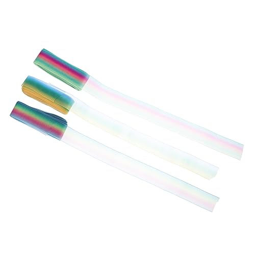Anneome 3 Rollen Yards Chiffon Bänder Regenbogenfarben für Diy und Bastelarbeiten Halbtransparentes Dekoband für Projekte Leicht und Langlebig Anneome 3 Rollen Yards Chiffon Bänder Regenbogenfarben für Diy und Bastelarbeiten Halbtransparentes Dekoband für Projekte Leicht und Langlebig von Anneome