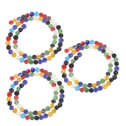 Anneome 3 Saiten Stränge Bunte Glasperlen Millefiori Vintage Runde Spacer Perlen Gerade für DIY Armbänder Schmuckherstellung Kreative Bastelmaterialien Anneome 3 Saiten Stränge Bunte Glasperlen Millefiori Vintage Runde Spacer Perlen Gerade für DIY Armbänder Schmuckherstellung Kreative Bastelmaterialien von Anneome