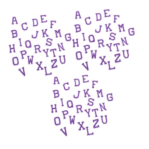 Anneome 3 Sets Filz Buchstabentafel Zum Aufnähen Applikationen Austauschbare Tafel Schild Buchstaben Dekorative Verzierung DIY Nähapplikationen Jacken Buchstaben Aufnäher von Anneome