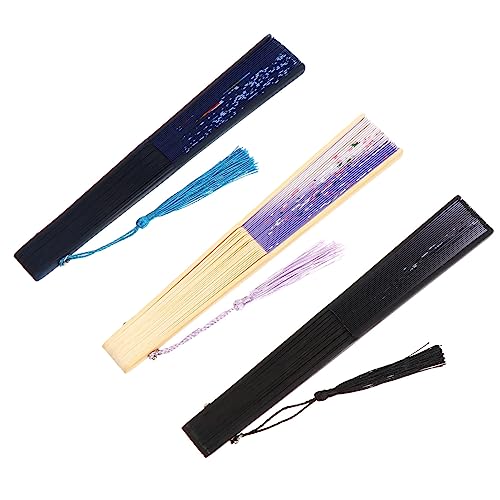 Anneome 3 Stück Antike Faltfächer Elegant Leicht Tragbar mit Feiner Verarbeitung für Tanz Party Dekoration und Fotorequisiten Anneome 3 Stück Antike Faltfächer Elegant Leicht Tragbar mit Feiner Verarbeitung für Tanz Party Dekoration und Fotorequisiten von Anneome