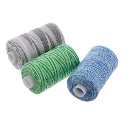 Anneome 3 Stück Buntes Ledernähfaden Gewachster Faden Stickfaden Faden Zum Nähen Quiltfaden Faden Für Nähmaschine Nähgarn Stickgarn Zum Nähen Nähfaden -kit Nähenfaden Polyester von Anneome