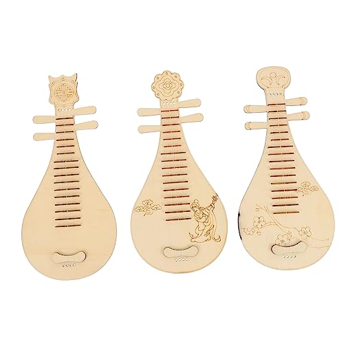 Anneome 3 Stück DIY Holz Pipa Teiliges Musikinstrument für Chinesischen Stil Fördert Kreativität und Musikalische Fähigkeiten als für Mädchen Anneome 3 Stück DIY Holz Pipa Teiliges Musikinstrument für Chinesischen Stil Fördert Kreativität und Musikalische Fähigkeiten als für Mädchen von Anneome