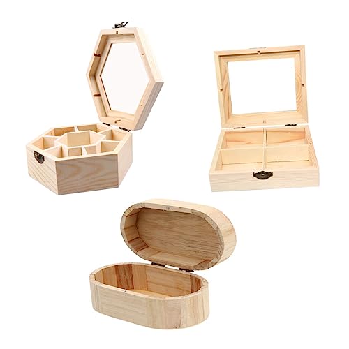 Anneome 3 Stück Holzkasten schmücken Spielzimmer Deckel Körbe Anzeige storage boxes aufbwahrungs-box DIY-Box bastel box handgefertigte Bonbonschachteln aus Holz handgefertigte Schachteln Anneome 3 Stück Holzkasten schmücken Spielzimmer Deckel Körbe Anzeige storage boxes aufbwahrungs-box DIY-Box bastel box handgefertigte Bonbonschachteln aus Holz handgefertigte Schachteln von Anneome