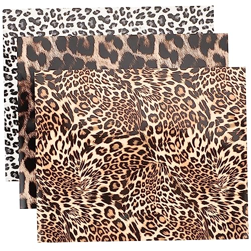 Anneome 3 Stück Leopard Wärmetransferfolie DIY Accessoire für Kleidung Hochwertige Übertragungsfolie Geeignet für Plotter Strapazierfähig und Waschbeständig Anneome 3 Stück Leopard Wärmetransferfolie DIY Accessoire für Kleidung Hochwertige Übertragungsfolie Geeignet für Plotter Strapazierfähig und Waschbeständig von Anneome