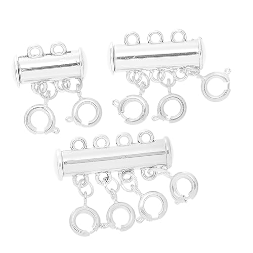 Anneome 3 Stück Magnetische Halskette Layering-halskettenverschluss Selbstgemachte Schnalle Schmuckverbindungsschnallen Armband Schnalle Selber Machen Diy -schmuckzubehör Legierung Silver Anneome 3 Stück Magnetische Halskette Layering-halskettenverschluss Selbstgemachte Schnalle Schmuckverbindungsschnallen Armband Schnalle Selber Machen Diy -schmuckzubehör Legierung Silver von Anneome
