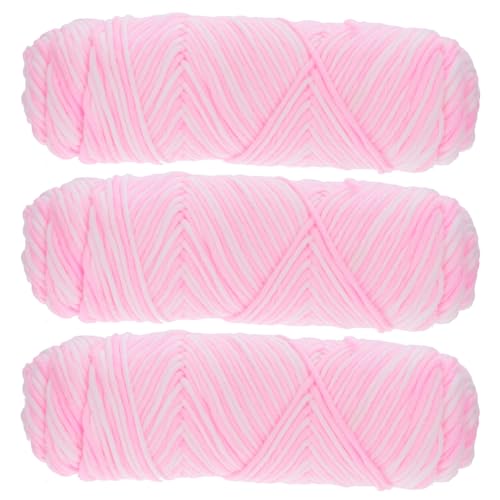 Anneome 3 Stück Milch Baumwollfaden Stricken häkeln Multifunktions-Strickgarn Handwerk basteln set bastelzubehör craft kit auswechselbares Häkelgarn tragbares Baumwollgarn Baumwolle von Anneome