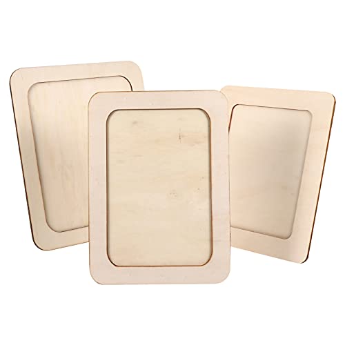 Anneome 3 Stück Teiliges DIY Holz Bilderrahmen für Kreative Fotopräsentation für Tischdekoration Anzeige von Erinnerungsfotos Anneome 3 Stück Teiliges DIY Holz Bilderrahmen für Kreative Fotopräsentation für Tischdekoration Anzeige von Erinnerungsfotos von Anneome