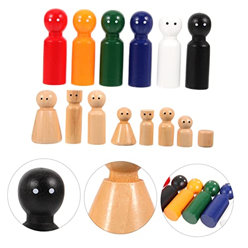 Anneome 30 Stück Holz Peg Puppen zum Bemalen DIY Bastelset Hochwertigem Holz Unvollendete Holzfiguren für Kreative Malprojekte von Feinmotorik und Konzentration bei Kindern Anneome 30 Stück Holz Peg Puppen zum Bemalen DIY Bastelset Hochwertigem Holz Unvollendete Holzfiguren für Kreative Malprojekte von Feinmotorik und Konzentration bei Kindern von Anneome