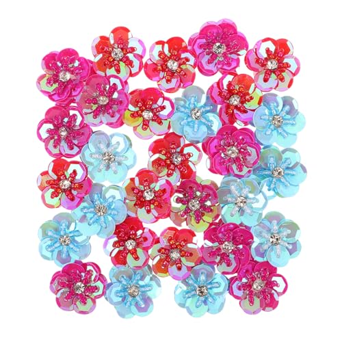 Anneome 30 Stück Teiliges Blumen Pailletten Applikationen Handgenähte Bestickte Blumen-Patches mit Perlen Stoffverzierung für Kleidung Hüte Schuhe Taschen Langlebig Farbintensiv Vielseitig Anneome 30 Stück Teiliges Blumen Pailletten Applikationen Handgenähte Bestickte Blumen-Patches mit Perlen Stoffverzierung für Kleidung Hüte Schuhe Taschen Langlebig Farbintensiv Vielseitig von Anneome