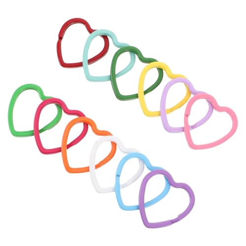Anneome 30 Stück Teiliges Herz Schlüsselringe Flach Langlebig Charm Keyring DIY Schmuckverbinder für Schlüsselanhänger Basteln Lanyard Zubehör Platzsparend Kompakt Anneome 30 Stück Teiliges Herz Schlüsselringe Flach Langlebig Charm Keyring DIY Schmuckverbinder für Schlüsselanhänger Basteln Lanyard Zubehör Platzsparend Kompakt von Anneome