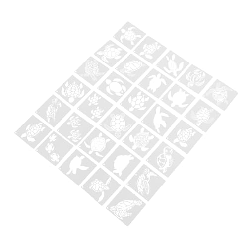 Anneome 30 Stück Turtle Hohlschablone Scrapbook-vorlage Bastelzeichnung Schablone Diy Bastelschablone Wandkunst Schablone Tier Schablone Stoff Vorlage Tierwelt-schablone Das Haustier Weiß von Anneome