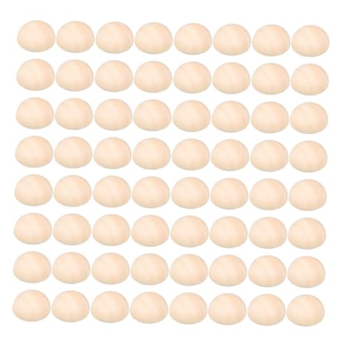 Anneome 300 Stück Halbrunde Holzperlen Unbehandelt Natürliche Halb Kugel Holzperlen für Diy Projekte Bastelbedarf Weihnachtsdekoration und Kreative Handarbeiten von Anneome