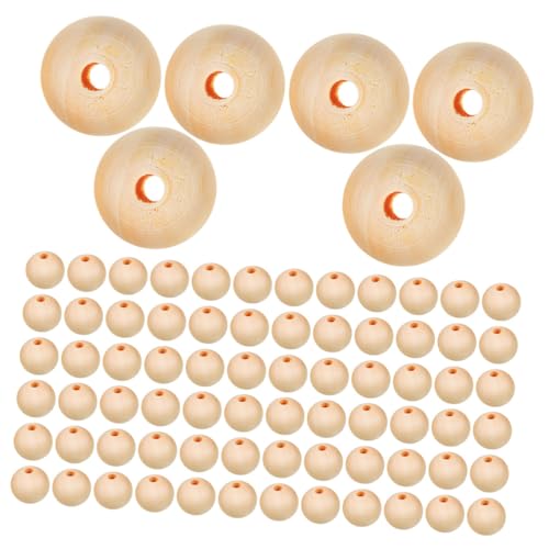 Anneome 300 Stück Holzperlen Rund Naturbelassen mit Loch zum Auffädeln für DIY Schmuck Basteln Makramee Armbänder Weihnachtsdekorationen Anneome 300 Stück Holzperlen Rund Naturbelassen mit Loch zum Auffädeln für DIY Schmuck Basteln Makramee Armbänder Weihnachtsdekorationen von Anneome