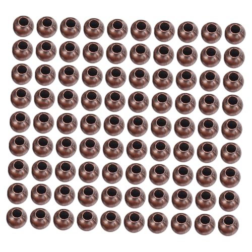 Anneome 300 Stück Metall Spacer Perlen Loch Bohrung Glatte Runde Große Lochperlen für DIY Schmuckherstellung Armbänder Halsketten Ohrringe Zubehör von Anneome