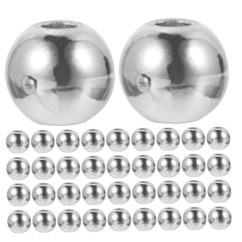 Anneome 300 Stück Metall Spacer Perlen Rund Glatt Hohl Kupfer Abstandshalter für Armband Halskette DIY Schmuckherstellung Zubehör von Anneome