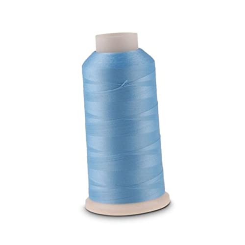 Anneome 3000 Stickerei leuchtende Fäden Nähgarn Himmel Jumbo-Garn Stickgarne Nähen Blau Faden für Nähmaschine leuchtender Faden Nähfäden stricken von Anneome