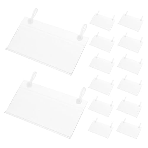 Anneome 30Stücke Transparente Etikettenhalter für Preisschilder Wiederverwendbare Drahtregal Etikettenhalter für Einzelhandelsdisplays Lagerplätze Robustes von Anneome