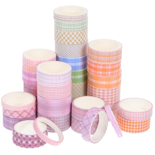 Anneome 32 Rollen Gitter Dekoband Scrapbook Buntes Abdeckband Für Geschenkband Gitter Washi Tape Washi Tape DIY Dekoband Für DIY Flüsterpapier Anneome 32 Rollen Gitter Dekoband Scrapbook Buntes Abdeckband Für Geschenkband Gitter Washi Tape Washi Tape DIY Dekoband Für DIY Flüsterpapier von Anneome