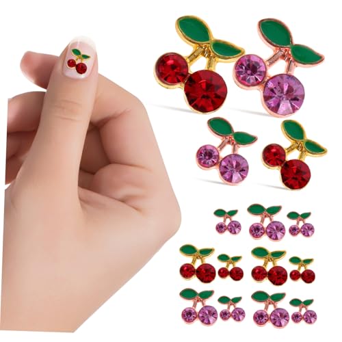 Anneome 32 Stück Teiliges Nagel Charms mit Roten und Rosafarbenen Strasssteinen Kirschen Design DIY Nagelkunst Zubehör für Natürliche und Künstliche Nägel Einfache Anwendung für Partys Anneome 32 Stück Teiliges Nagel Charms mit Roten und Rosafarbenen Strasssteinen Kirschen Design DIY Nagelkunst Zubehör für Natürliche und Künstliche Nägel Einfache Anwendung für Partys von Anneome