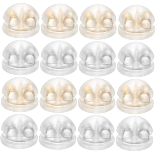 Anneome 32 Stück Teiliges Silikon Ohrring Verschluss Sichere Schraubverschluss Ohrstecker Stopper Langlebige Ersatz Ohrstecker Rückseiten für Damen Hypoallergen in Silber und Gold Anneome 32 Stück Teiliges Silikon Ohrring Verschluss Sichere Schraubverschluss Ohrstecker Stopper Langlebige Ersatz Ohrstecker Rückseiten für Damen Hypoallergen in Silber und Gold von Anneome