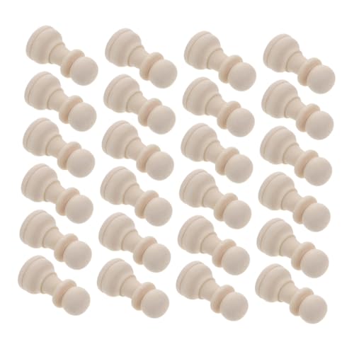 Anneome 32 Stück Teiliges Unbemaltes Holz Schachfiguren DIY Bemalbare Naturfarbene Holzschachfiguren Leicht zu Greifen Tragbar als Ersatz und Bastelprojekt für Erwachsene Anneome 32 Stück Teiliges Unbemaltes Holz Schachfiguren DIY Bemalbare Naturfarbene Holzschachfiguren Leicht zu Greifen Tragbar als Ersatz und Bastelprojekt für Erwachsene von Anneome