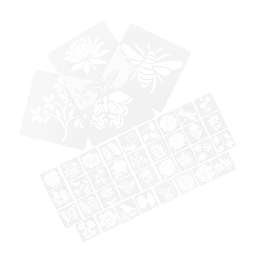 Anneome 36 Blatt Teiliges Wiederverwendbares Blumen Schablonen Kreative DIY Malschablonen mit Pflanzen Vögeln und Bienen Praktische Wand und Bastelschablonen für Familienkunstprojekte Anneome 36 Blatt Teiliges Wiederverwendbares Blumen Schablonen Kreative DIY Malschablonen mit Pflanzen Vögeln und Bienen Praktische Wand und Bastelschablonen für Familienkunstprojekte von Anneome