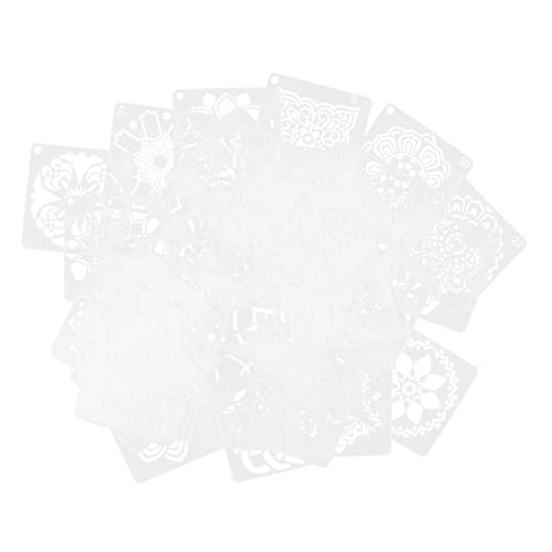 Anneome 36Stücke Wiederverwendbare Mandala Malschablonen Dekorative Graffiti Schablonen Pet für Wandmalerei DIY Projekte Stoffgestaltung und Bodenkunst Leicht zu Reinigen von Anneome