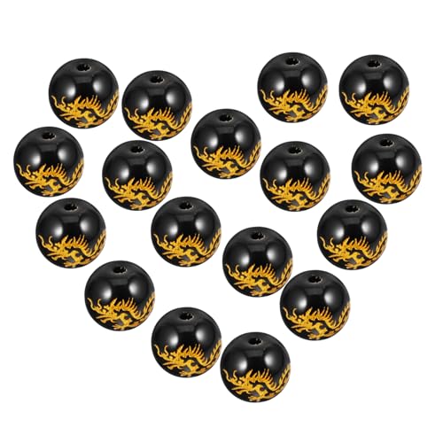 Anneome 38 Stück Dragon Design Agate Beads Diy Spacer Beads für Schmuck Armbänder und Kreative Bastelprojekte für Handwerksliebhaber von Anneome
