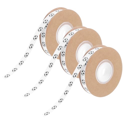 Anneome 3Roll Fußball Geschenkband Yards Fußballmotiv Sportliches Geschenkband aus Langlebigem Glänzendem Seiden-großband für Party DIY Basteln und Geschenkverpackung Anneome 3Roll Fußball Geschenkband Yards Fußballmotiv Sportliches Geschenkband aus Langlebigem Glänzendem Seiden-großband für Party DIY Basteln und Geschenkverpackung von Anneome