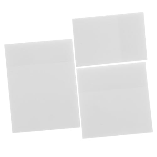 Anneome 3Stücke Haftnotizen Transparent Selbstklebende Notizblätter Wiederverwendbare Memo Pads für Schule und Büro Praktische Indexregister für Effiziente Organisation von Anneome