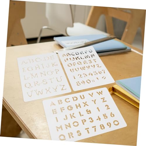Anneome 3stücke Teiliges Schablonen Für Malerei Delicate Hollow Lettering Stencils Pet Wiederverwendbare Schablonen Für -projekte Und Wänden Anneome 3stücke Teiliges Schablonen Für Malerei Delicate Hollow Lettering Stencils Pet Wiederverwendbare Schablonen Für -projekte Und Wänden von Anneome