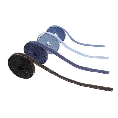 Anneome 4 Rollen Denim Gurtband für Nähen und Basteln Strapazierfähiges Modisches Baumwollband in Farben Vielseitig als Geschenkband Dekor und DIY Material für Kleidung Accessoires Anneome 4 Rollen Denim Gurtband für Nähen und Basteln Strapazierfähiges Modisches Baumwollband in Farben Vielseitig als Geschenkband Dekor und DIY Material für Kleidung Accessoires von Anneome