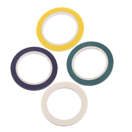 Anneome 4 Rollen Regenbogen-Klebeband-Kit Papier Klebeband Bandfarbe scrapbook scheckheft handmass Sammelalbum Whiteboard Zubehör für Handkonten Zubehör für trocken abwischbare Tafeln von Anneome