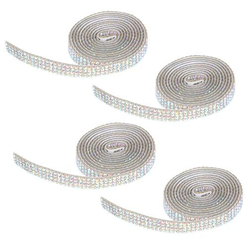 Anneome 4 Rollen Selbstklebendes Strassband Breit Rolle Ab Farbiger Glitzer Klebeband für DIY Schmuck Dekoration Verpackung Kleidungsstücke Anneome 4 Rollen Selbstklebendes Strassband Breit Rolle Ab Farbiger Glitzer Klebeband für DIY Schmuck Dekoration Verpackung Kleidungsstücke von Anneome