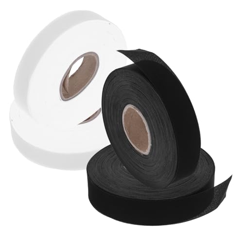 Anneome 4 Rollen Twill Stoffband Nähzubehör für Gardinen Dekoratives Einfach Anzubringendes Umkettelband für Heim und Bürodekoration von Anneome