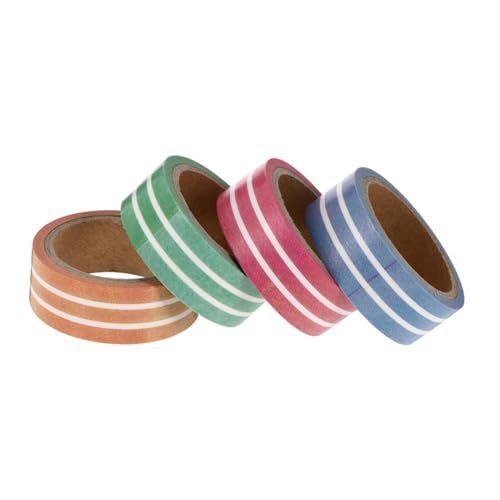 Anneome 4 Rollen Washi Tape Dekoratives Scrapbooking Klebeband DIY Tagebuch Planner Streifen für Geschenke Kalender Fotoalben Originelles Bastelzubehör Anneome 4 Rollen Washi Tape Dekoratives Scrapbooking Klebeband DIY Tagebuch Planner Streifen für Geschenke Kalender Fotoalben Originelles Bastelzubehör von Anneome