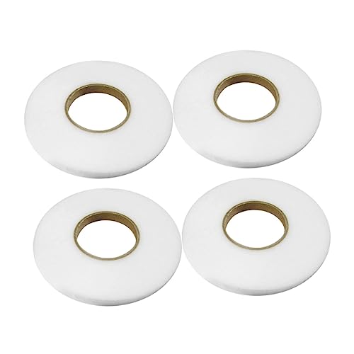 Anneome 4 Rollen doppelseitiges Klebeband zum Auskleiden Doppelklebeband für Kleidung Textilklebeband klebeband doppelseitig double sided tape nicht gewebter doppelseitiger Klebstoff Weiß von Anneome