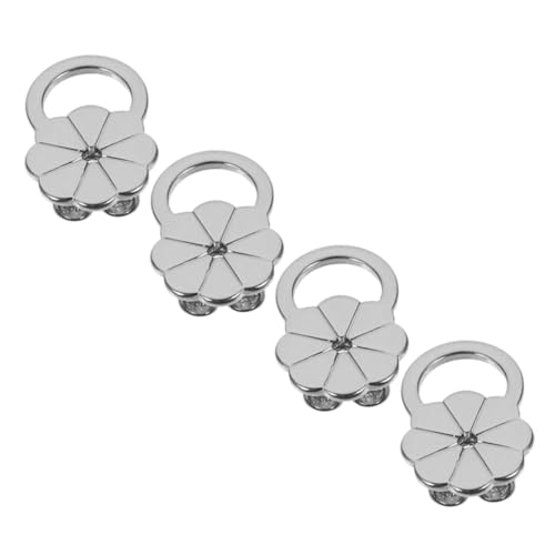 Anneome 4 Stück Einstellbare Ohrstecker Verschlüsse Hypoallergene Ohrstopper Blütenform Ohrläppchen Halterung für Schwere Ohrringe Sicherer Halt Komfortabler Support Anneome 4 Stück Einstellbare Ohrstecker Verschlüsse Hypoallergene Ohrstopper Blütenform Ohrläppchen Halterung für Schwere Ohrringe Sicherer Halt Komfortabler Support von Anneome
