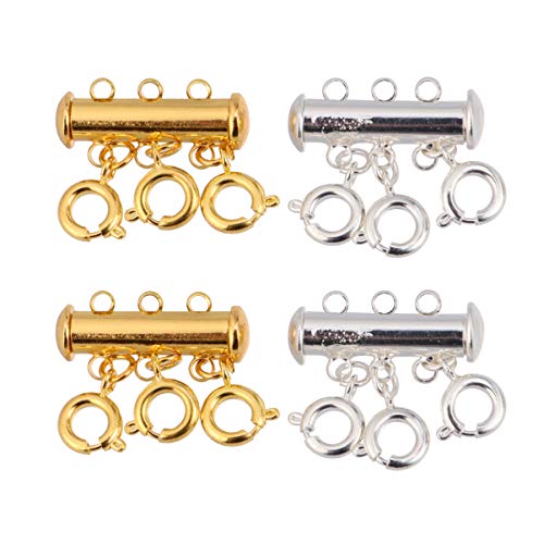 Anneome 4 Stück Magnetische Anschlussschnalle Schichtung geschichtet Magnetverschlüsse Gold personalisierte halskette schmuckherstellung mehrschichtige Kettenverbinder Halskettenschnalle Anneome 4 Stück Magnetische Anschlussschnalle Schichtung geschichtet Magnetverschlüsse Gold personalisierte halskette schmuckherstellung mehrschichtige Kettenverbinder Halskettenschnalle von Anneome