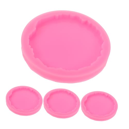 Anneome 4 Stück Runde Silikonformen für DIY Untersetzer aus Epoxidharz Robuste Wiederverwendbare Moulds für Becher Schmucktabletts Kerzenhalter für Heimdekoration Anneome 4 Stück Runde Silikonformen für DIY Untersetzer aus Epoxidharz Robuste Wiederverwendbare Moulds für Becher Schmucktabletts Kerzenhalter für Heimdekoration von Anneome