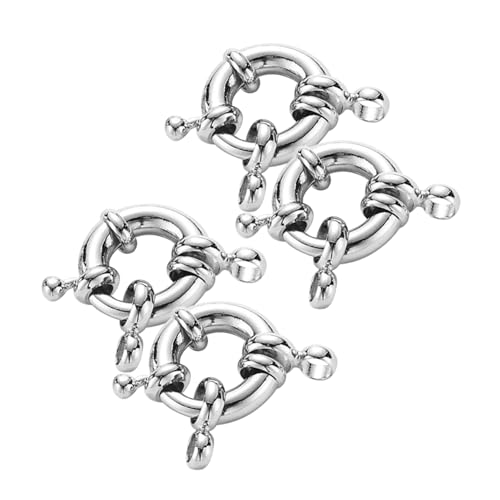Anneome 4 Stück Schmuck Federringe Rundverschluss Loch Ø Kupfer Finish Schmuckverbinder Für DIY Halsketten Armbänder Zubehör Für Alltag Und Events von Anneome