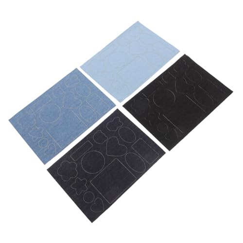 Anneome 4 Stück Selbstklebende Denim Flicken für Jeans Reparatur Innen Außen Einfache Nahtlose Stoffflicken zum Aufkleben für Löcher an Hosen Jacken DIY Reparaturset in Hellblau Himmelblau Anneome 4 Stück Selbstklebende Denim Flicken für Jeans Reparatur Innen Außen Einfache Nahtlose Stoffflicken zum Aufkleben für Löcher an Hosen Jacken DIY Reparaturset in Hellblau Himmelblau von Anneome