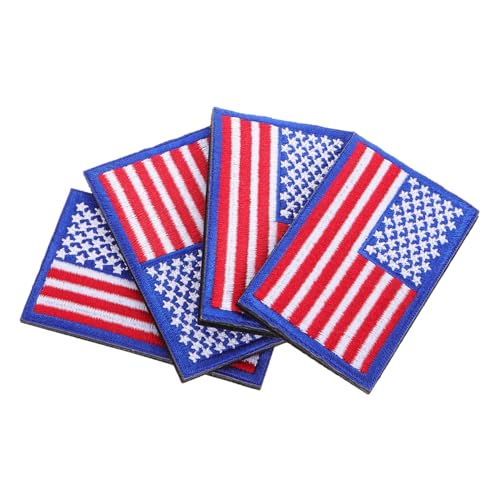 Anneome 4 Stück Teiliges Amerikanische Flaggen Patches mit Bestickte Patriotische Abzeichen für Rucksäcke Hüte Jacken und Hosen Komfortabel Abnehmbar Dekorative Stickerei Anneome 4 Stück Teiliges Amerikanische Flaggen Patches mit Bestickte Patriotische Abzeichen für Rucksäcke Hüte Jacken und Hosen Komfortabel Abnehmbar Dekorative Stickerei von Anneome