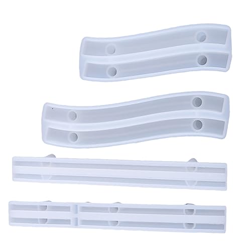 Anneome 4 Stück Teiliges Diy Silikonform für Epoxidharz Hochtransparente Kristall Silikonform für Handles Einfach zu Bedienen Reinigen Flexibles Design für Kreative Bastelprojekte für von Anneome