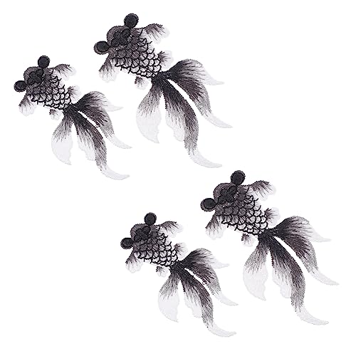 Anneome 4 Stück Teiliges Diy Stickapplikation Patch für Kleidung Dekorative Aufnäher für Handwerk Basteln Einfach zu Vielseitig Einsetzbar von Anneome