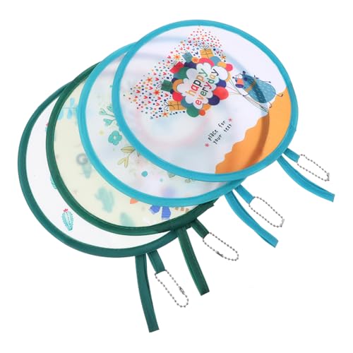 Anneome 4 Stück Teiliges Faltbarer Runder Handfächer Cartoon Muster Leichter Tragbarer Fächer für Sommerhitze Vielseitig Nutzbar als Kühl und Tanz Accessoire Praktische Faltbare Mini Anneome 4 Stück Teiliges Faltbarer Runder Handfächer Cartoon Muster Leichter Tragbarer Fächer für Sommerhitze Vielseitig Nutzbar als Kühl und Tanz Accessoire Praktische Faltbare Mini von Anneome