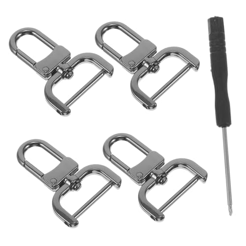 Anneome 4 Stück Teiliges Metall Schnapphaken mit Schraubverschluss für Taschen Schlüsselanhänger und DIY Projekte Langlebige und Zubehörteile für Handtaschen und Schultergurte Anneome 4 Stück Teiliges Metall Schnapphaken mit Schraubverschluss für Taschen Schlüsselanhänger und DIY Projekte Langlebige und Zubehörteile für Handtaschen und Schultergurte von Anneome