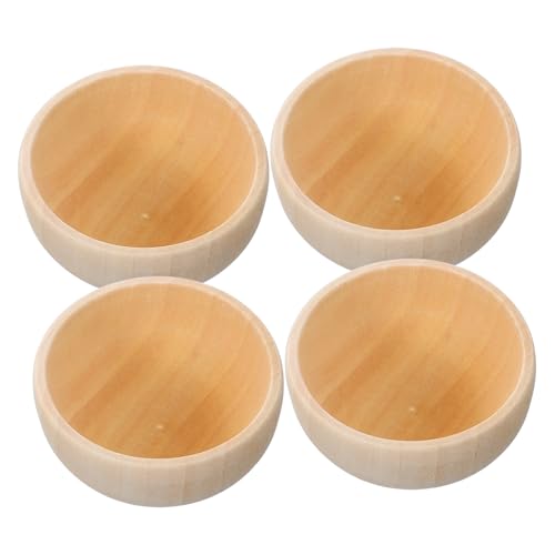Anneome 4 Stück Teiliges Set Kleine Holzschalen zum Basteln Unbehandelte Holzschälchen für DIY Dekoration Glatte Oberfläche Robuste Holzteller für Kreative und Wohnaccessoires Anneome 4 Stück Teiliges Set Kleine Holzschalen zum Basteln Unbehandelte Holzschälchen für DIY Dekoration Glatte Oberfläche Robuste Holzteller für Kreative und Wohnaccessoires von Anneome