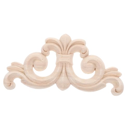 Anneome 4 Stück Unlackierte Holz Geschnitzte Applikationen mit Unregelmäßigen Blumenmotiven Robuste Solide Holzverzierung für Schranktüren Möbel Bettdesign Einfache DIY Deko für Küche und Anneome 4 Stück Unlackierte Holz Geschnitzte Applikationen mit Unregelmäßigen Blumenmotiven Robuste Solide Holzverzierung für Schranktüren Möbel Bettdesign Einfache DIY Deko für Küche und von Anneome